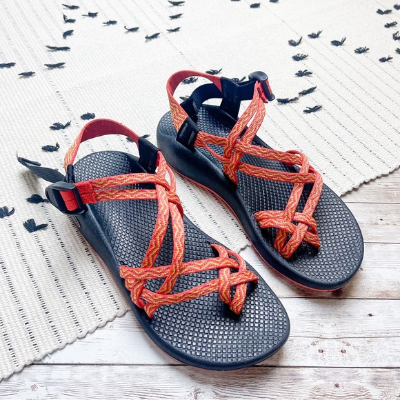 Chaco Shoes - Chaco ZX/2 Classic Womens Double Strap Rainbow Orange Size 9